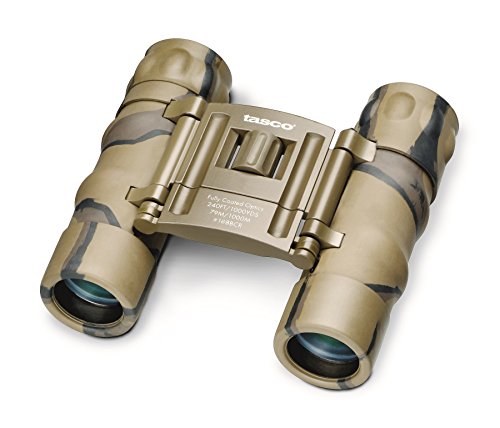 Tasco Essentials 8x 21mm Roof Prism Compact Binocular (Brown Camo)
