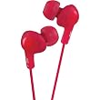 JVC HAFX5R Gumy Plus Inner Ear Headphones (Red)