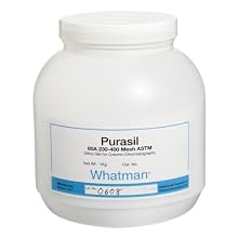 Whatman 4745-010 Purasil 60A Silica Gel Media for Flash Chromatography, 230 to 400 Mesh, 0.7 to 0.9mL/g Pore volume