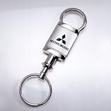 Mitsubishi Silver Valet Key Chain