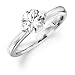 0.73ct Diamond Solitaire Engagement ring in 18ct White Gold