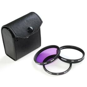 3 Piece Professional Filter Kit For The Nikon 200mm f/4D ED-IF AF Micro NIKKOR Includes UV, Rotating Circular Polorizer, Flourecent Neutral Density Filters!