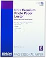 Epson Ultra Premium Photo Paper LUSTER (17x22 Inches, 25 Sheets) (S042084)