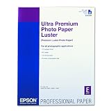 Epson Ultra Premium 17 x 22 Inch Luster Photo Paper 25 Count (S042084) ~ Epson