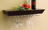 Contemporary Wall Wine Glass Shelf Storage