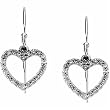 Heart Diamond Earrings