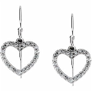 Heart Diamond Earrings