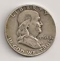 1951-S Franklin "Silver" Half Dollar