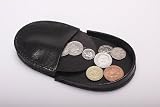 Oakgrain Classic Genuine Leather Change Tray Purse