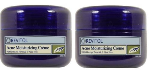 Revitol Acne Moisturizing Cream (Two - 2 oz jars) Acenzine