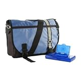 DadGear Messenger Diaper Bag - Retro Blue