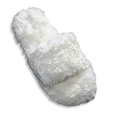 41BLiRNS9VL. SL160  Private Label   Ladies Open Toe Slipper, Ivory