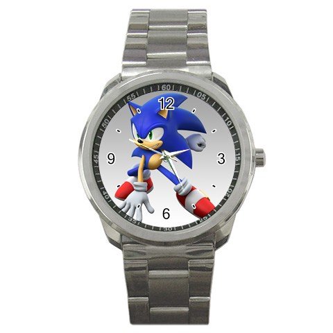 Sport Metal Watch of Sonic the Hedgehog at the Ready