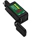 Mroinge MSB048 5V 4.8A Motorcycle USB Charger SAE to USB Adapter with LED Voltage/Current Display, Quick Disconnect Plug with Dual USB Charger Perfect for your iPhone iPad GPS Camera or any Smartphone