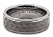 8mm Hammered Stepped Edges Tungsten Carbide Men's Band Wedding Ring