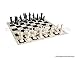 Roman Chess Set - Vinyl Chess Board Black / White- Size 17,3