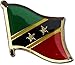 Flagline St. Kitts and Nevis - National Lapel Pin