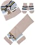 Echarpe + bonnet + moufles b�b�/enfant Mickey "I'm the best" beige 18m/2-3A