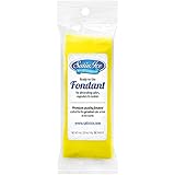 Satin Ice Rolled Fondant Icing Yellow 4 Ounces
