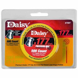 Daisy Precision Max .177 Cal, 7.8 Grains, Wadcutter, 500/Tin