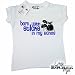 Dirty Fingers - Born with Sticks in my hands (Drums) - Little Rocker Style, Baby & Toddler T-shirt 24-36 months, White