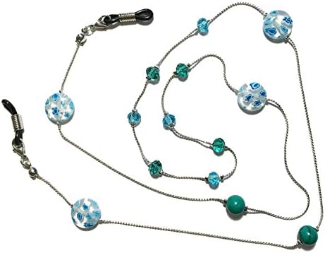 Glass Bead Eyeglass Sunglass Chain, Lanyard - Hand Beaded, Eyeglass Sunglass Leash Holder