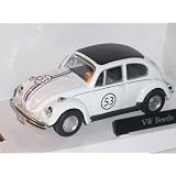 VW VOLKSWAGEN NEW BEETLE HERBIE NR 53 WHITE 1/43 CARARAMA MODEL CAR'