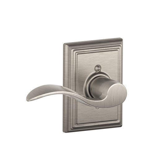 Schlage F170ACC619ADDLH Addison Collection Left Hand Accent Decorative Trim Lever, Satin Nickel