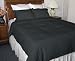 Microfiber Full/Queen Mini Duvet Cover Set, Black