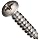 Stainless Steel Sheet Metal Screw, Oval Head, Phillips Drive