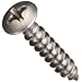 Stainless Steel Sheet Metal Screw, Oval Head, Phillips Drive
