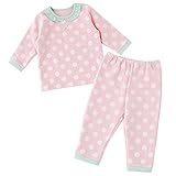 (チャックル) chuckle *スウィートガール*パステルドット長袖Tシャツ&ズボンセット ピンク 90cm P3153-90-20