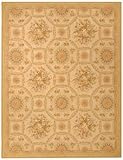 IMAGE OF Due Process Aubusson Reims Ivory-Gold 12' X 24' Area Rug