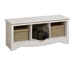 Prepac Cubbie Bench, White
