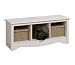 Prepac Cubbie Bench, White