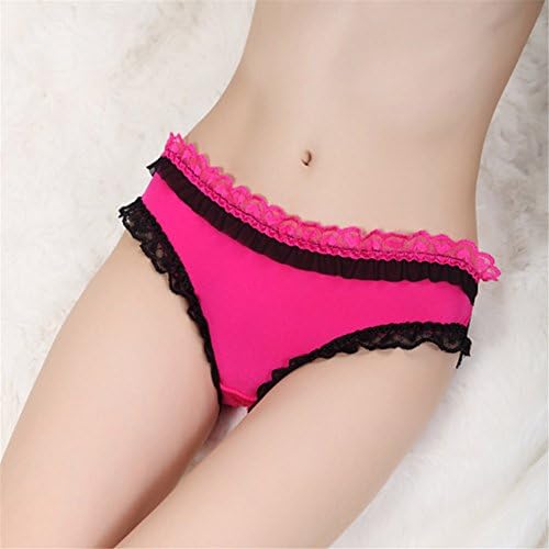 Xuelian Women's Butter Fly Lace Cute G String T Back Sexy Panties Color Pink