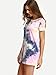 ROMWE Women's Short Sleeve Summer Casual Tie Dye T-Shirt Dress