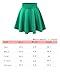 Aenlley Womens Basic Shirts Stretchy Short Pleated Circle Flared Skater Skirt