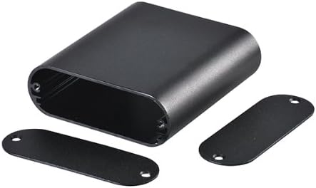 Flyallsky 1pce 2.76"X0.94"X2.95"(W X H X L) Tube Body New Black Aluminum electronic Box Enclousure Case Project DIY