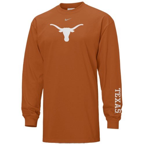 Nike Texas Longhorns Burnt Orange Classic Logo Long Sleeve T-shirt