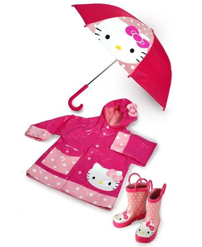 Western Chief Girls Rain Gear, Hello Kitty Polka Dot Rain Jacket Pink