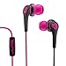 JLab Audio JBuds Core Hi-Fi Noise Isolating earbuds with Mic and Cush Fin Technology, Guaranteed Perfect Fit, GUARANTEED FOR LIFE - Pink/Black