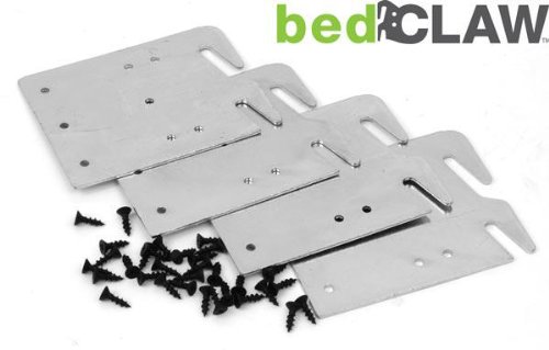 BedClaw Retro-Hook Plates For Wooden Bed Rail Restoration 