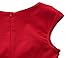 MUXXN Women's 1950s Vintage Retro Capshoulder Party Swing Dress (L, Red)