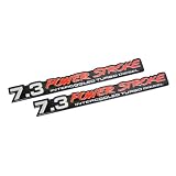 2 x (pair set) 7.3L Power Stroke Intercooled Turbo Diesel Emblem Badge Nameplate for... by Unknown