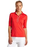 Callaway Women's 3/4 Sleeve Piped Solid Polo