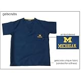 Michigan Wolverines Navy Scrub Top