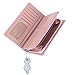 Damara Cute Dot Cat Printing Long Purse Soft Leather Bifold Zippered Wallet