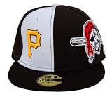 MLB Pittsburgh Pirates New Era 59Fifty Pirate Fitted Hat Cap, 7 3/8