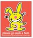 Happy Bunny - Please Go Suck A Butt - Sticker / Decal
